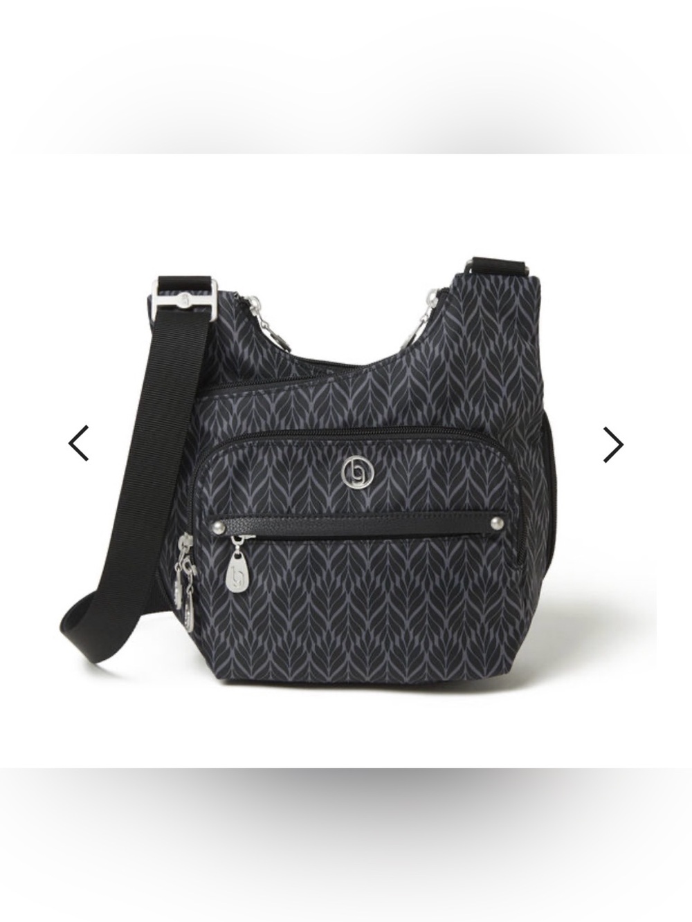 Baggallini Charlotte C/B Bag. Geo Floral Print.